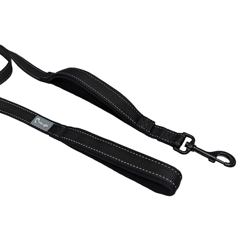 Trip to Go, Dog Leash Double Handle - Black image number null